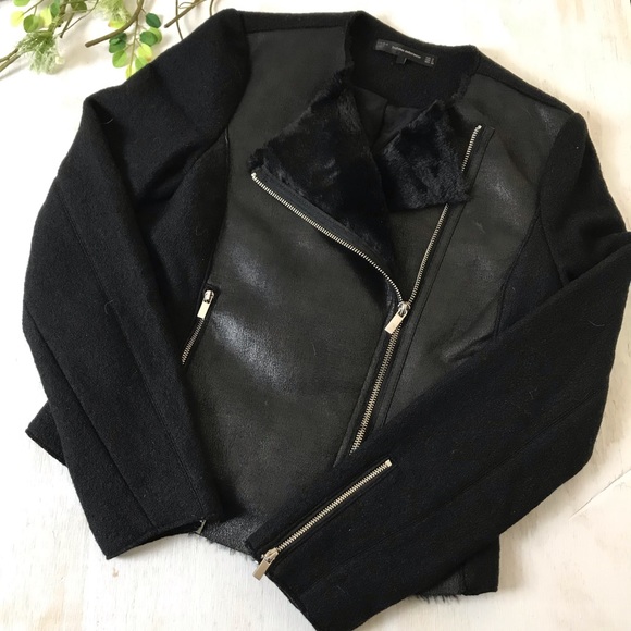 Zara Jackets & Blazers - Zara Trafaluc Black Zip Up Moto Style Jacket Small
